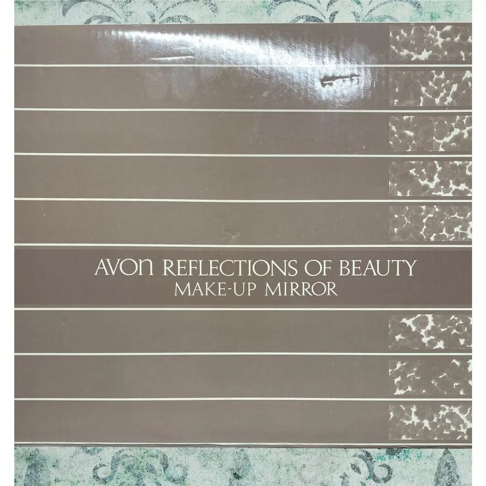 Vintage 1986 AVON Reflections of Beauty Make-Up Lighted Magnifying Mirror NEW